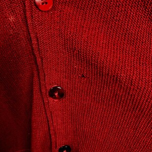 Cardigan Pendleton da uomo in pura lana vergine al 100%, colore bordeaux, taglia L, prodotto negli Stati Uniti, stile vintage. immagine 7