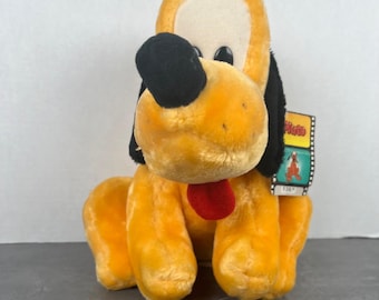 Neu mit Etikett Vintage 80er Jahre Disneyland Plüschtier Pluto