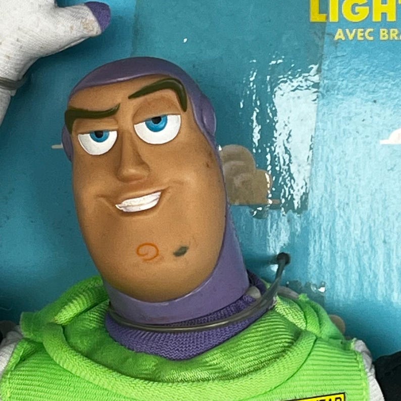Disney Toy Story Thinkway Adventure Buddy 12" Buzz Lightyear Plush VTG Toy READ image 3