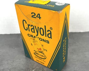 Vintage Crayola Buntstifte 24 Count Binney & Smith Nr 242 Made in USA Sammlerstück