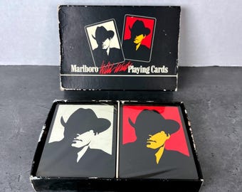 Marlboro Wild West Sealed Playing Cards Double Deck Vintage 1991 Philip Morris