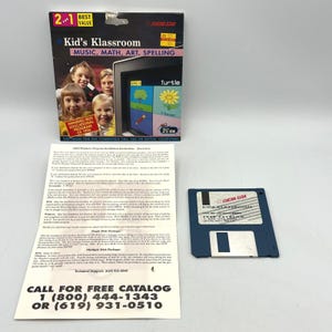 Micro Star Kid's Klassroom 3.5 Floppy Disk Vintage Software 1994