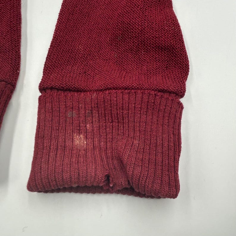 Cardigan Pendleton da uomo in pura lana vergine al 100%, colore bordeaux, taglia L, prodotto negli Stati Uniti, stile vintage. immagine 9