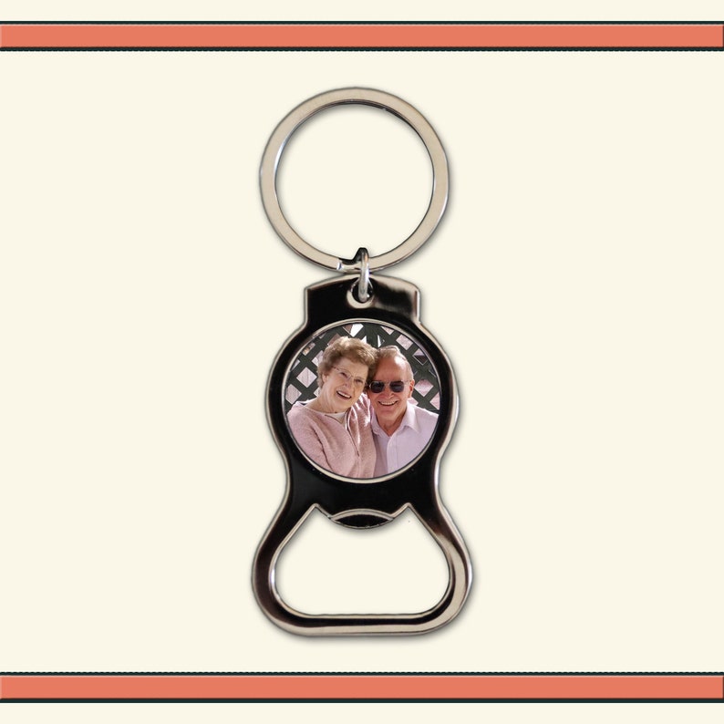 Round 1.5 x 2.4 Bottle Opener Keyring