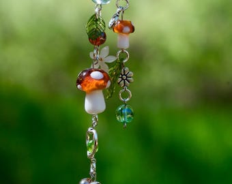 Glass bead phone charm