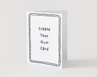 Aangepaste 5 x 7-wenskaart