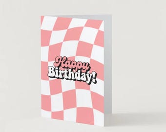 Retro Color Birthday Card Collection