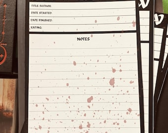 BookReview Lesezeichen, Horror Themed, 4er Set.