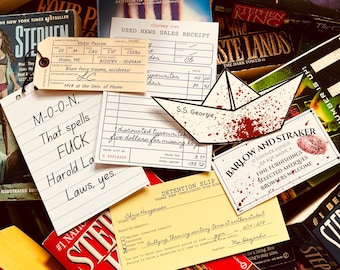 Stephen King Lesezeichen Bundle // Stephen King Lesezeichen // The Stand // Haustierfriedhof // Pennywise // Derry // IT // Misery // The Shining //
