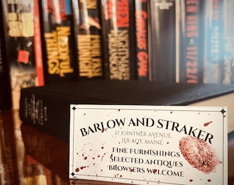 Salem's Lot (Stephen King Lesezeichen) - Barlow und Straker Visitenkarte | Ben Mears | Markus Petrie | Horrorbuch Accessoire