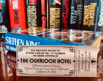 The Shining (Stephen King Lesezeichen) - The Golden Room Drink Gutschein | Jack Torrance | Die Overlook Hotel | Rotrum | Horror-Fan
