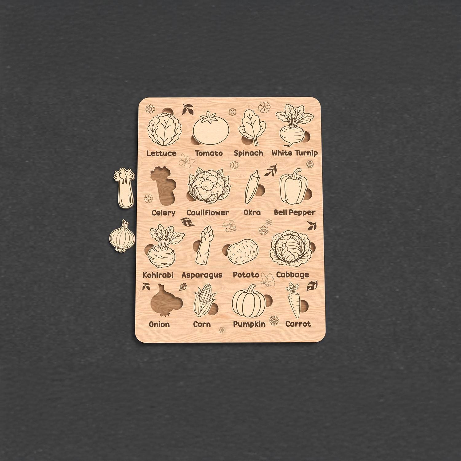 Montessori Wooden Puzzle SVG Bundle, Kids Laser Cut Files, Animal ...