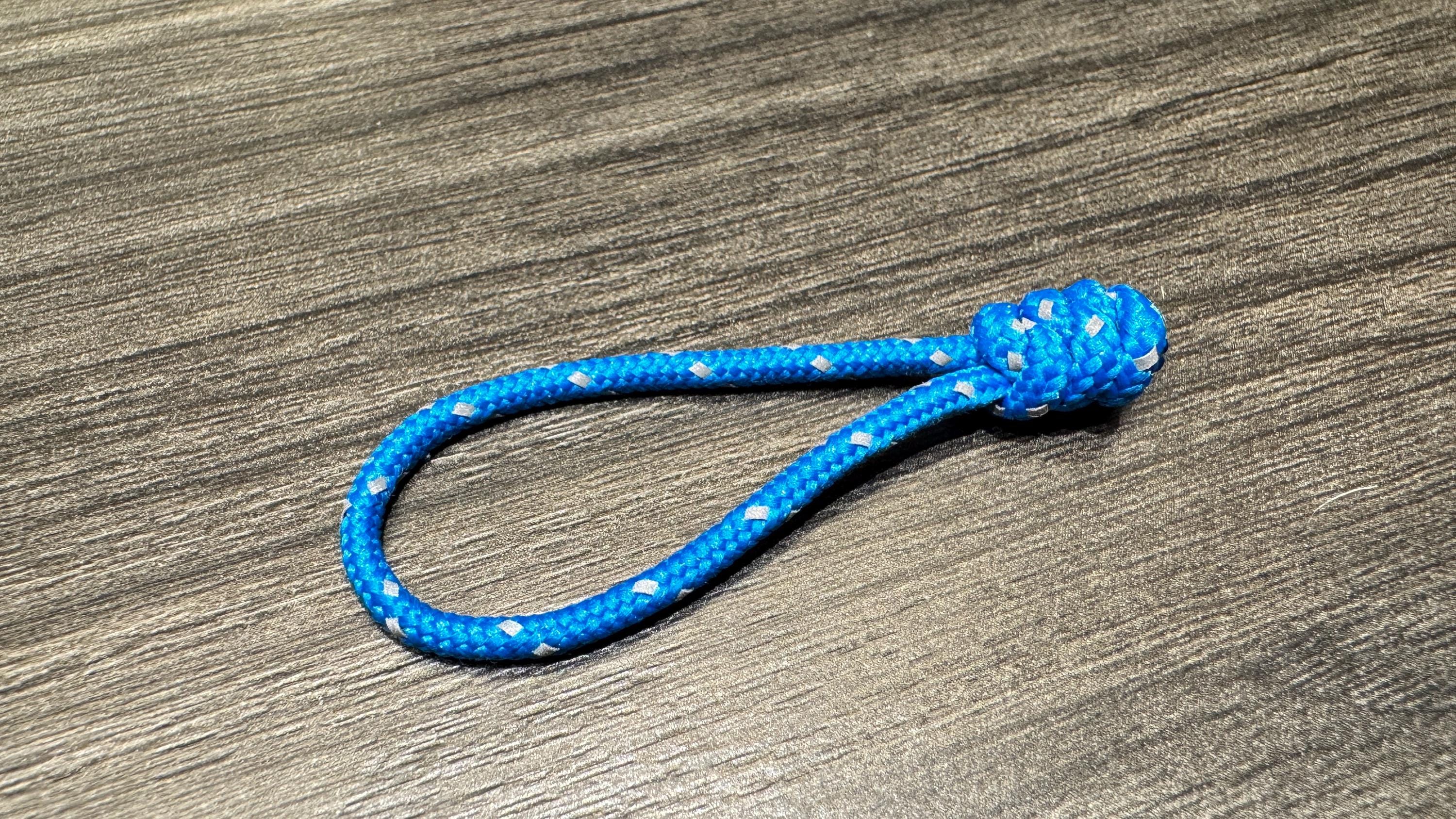 Colorful Paracord Zipper Pull: Hand Tied Triple Snake Knot, 1.75mm