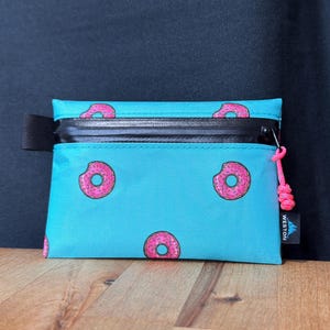 X-Pac Zipper Pouch – Cute Donut Design Ultralight Wallet, Weatherproof Travel Organizer & Passport Holder