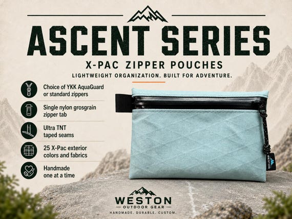 X-pac Flat Pouch – Ultralight EDC Wallet, Travel Organizer