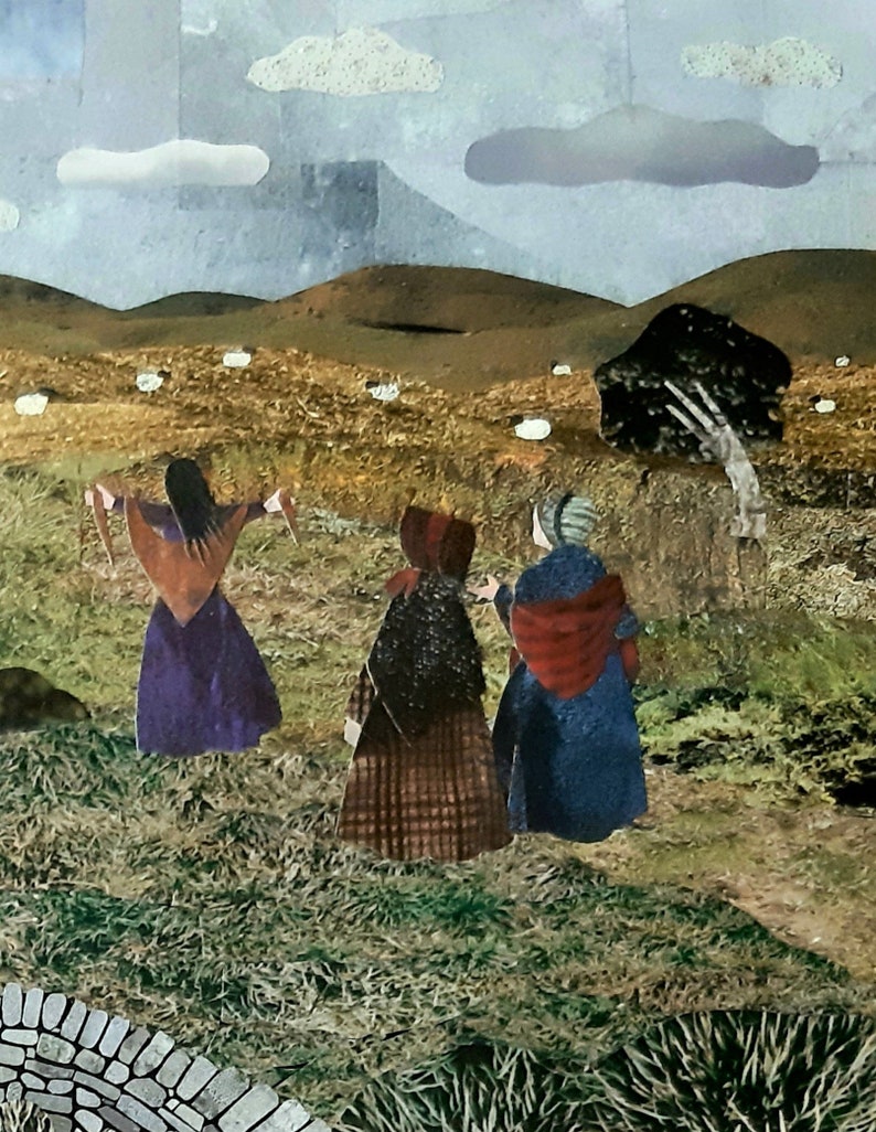 BRONTE SISTERS Greeting Birthday Art Card, Haworth Moor Bronte Country, Bronte Parsonage, Wuthering Heights, Jane Eyre, Amanda White Design image 3