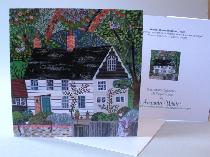 Virginia Woolf Greeting Card Monk's House Bloomsbury Etsy