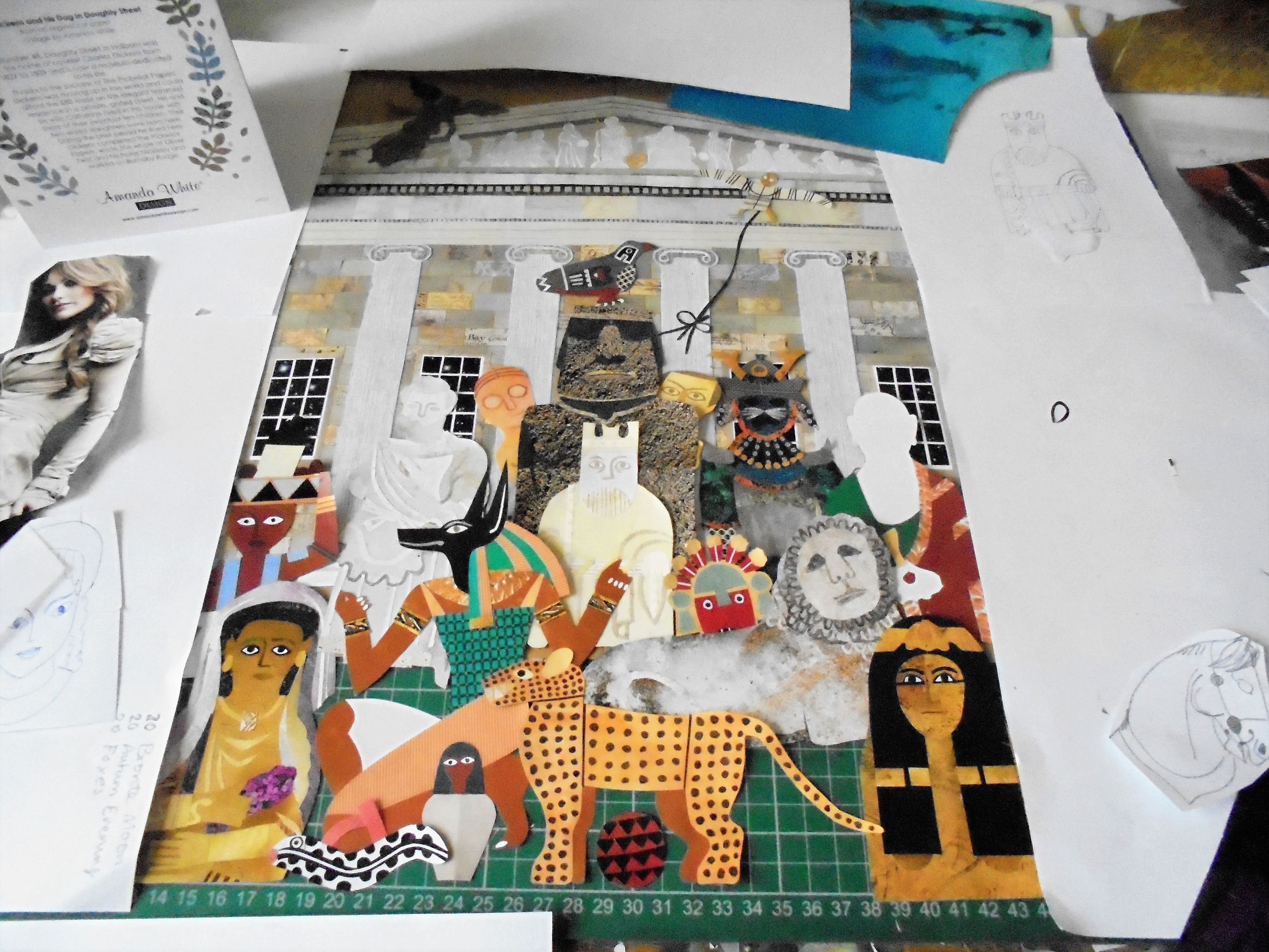 THE BRITISH MUSEUM Greeting CardIllustrationAntiquitiesCut Etsy