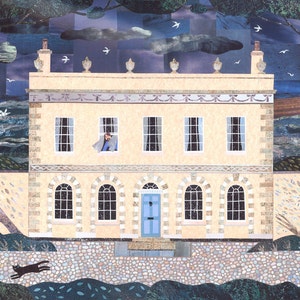 JOHN FOWLES Booklover's Greeting Birthday Card | Belmont Writers House Lyme Regis | The French Lieutenant's Woman | Amanda White Design