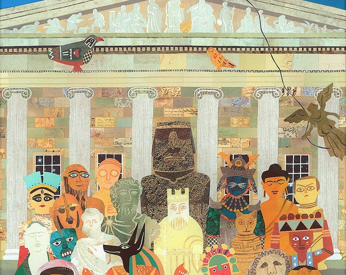 THE BRITISH MUSEUM Greeting Cardillustrationantiquitiescut Etsy