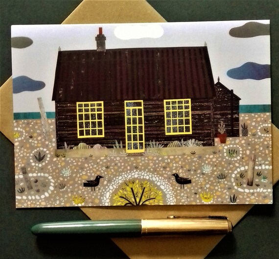 Derek Jarman Greeting Card Prospect Cottage Illustration Etsy