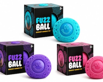 Fuzzy Spiky Sensory Ball | Stress Relief Fidget Toy for Kids Adults