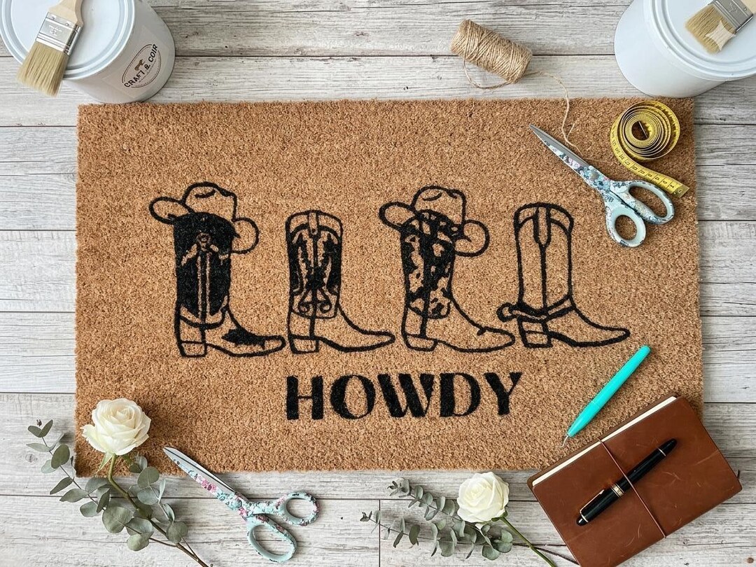 Custom Door Mat With Text or Logo | Personalized Family Name