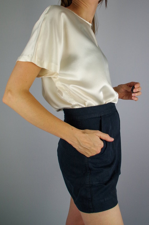cream satin cami top