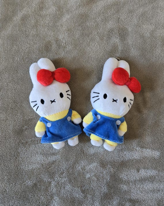 Hello Kitty x Miffy Plush Keychain Cute Bunny Plush Bag Charm