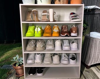 Weißes 5-Tier-Holz-Schuhregal-Organisator - Hochzeitsgeschenk