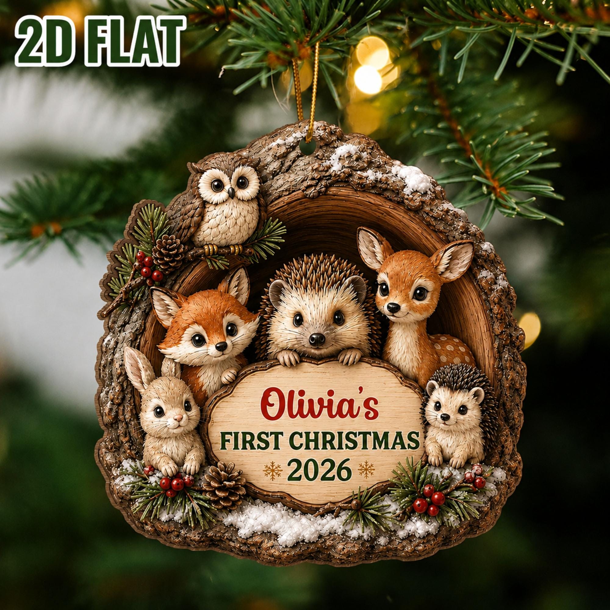 Woodland Christmas Decorations - Etsy