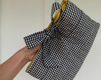 Quilted Gingham Book/Bible Sleeve