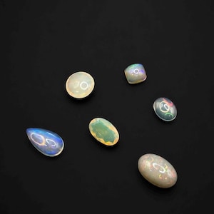 Assorted Opal Cabochons – 11.7 CTW Mixed Shapes Jewelry Making Stones
