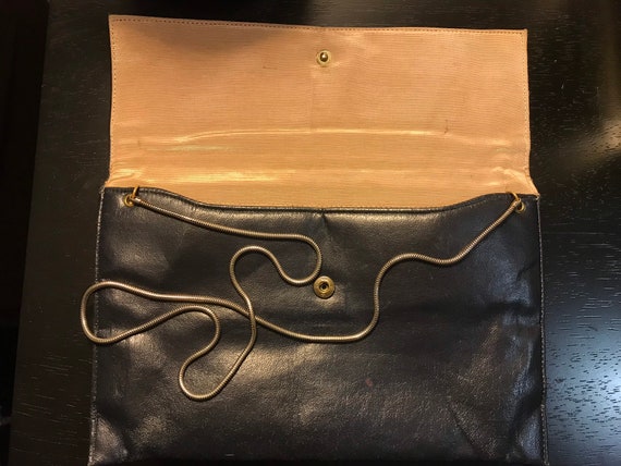 Vintage 70s Navy Blue Shirl Miller LTD  Envelope … - image 5