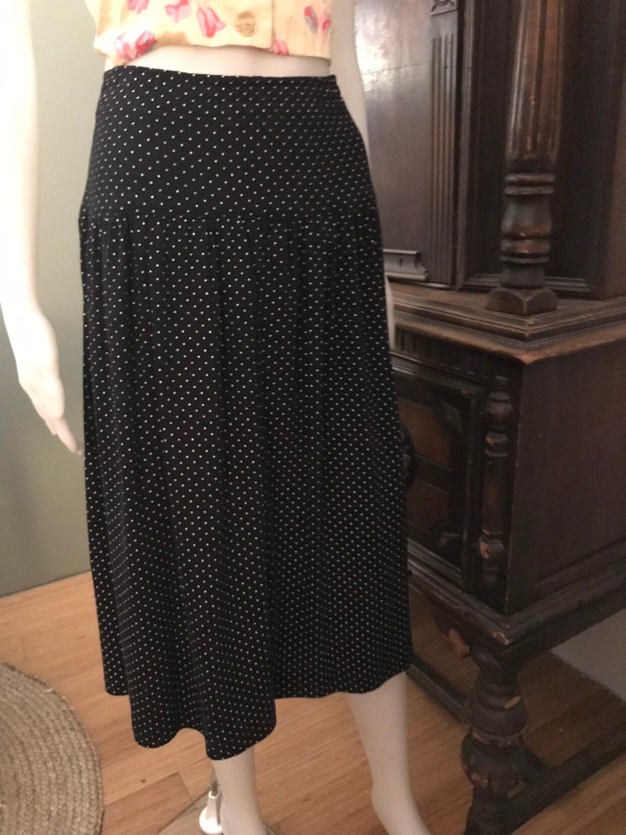 Vintage 1980s FR Sports Womens Polka Dot Maxi Skirt. - Etsy