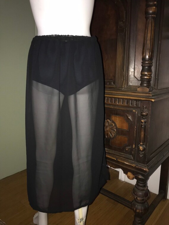 Vintage 1970s Korean handmade sheer Slip / Skirt. - image 4