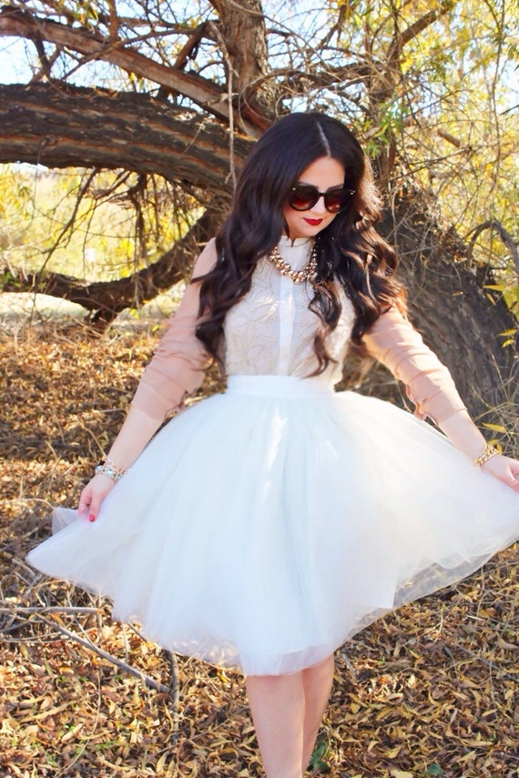Etsy womens tulle skirt online