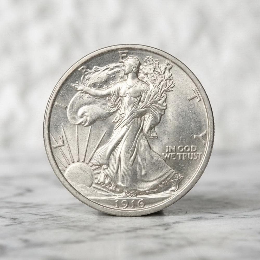 1916 s walking half dollar - Etsy 日本