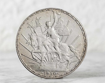 1910 Mexican Peso Silver Coin, Old Mexico "Caballito" Coin Collection, Rare Mexican Silver Dollar Collectible Coins for Collectors