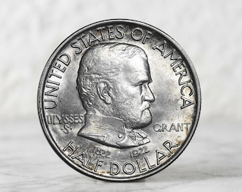 1922 Ulysses S. Grant Centennial Memorial Half Dollar, Old US Commemorative Coin Collection, Antique American Coins for Collectors