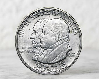 1923-S Monroe Doctrine Centennial Memorial Half Dollar, Old US Commemorative Coin Collection, Antique American Coins for Collectors