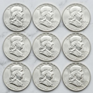フランクリン・ウォーキング・ケネディ半ドルセット Franklin Half Dollar Coin Set - Etsy