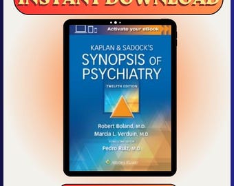 Kaplan & Sadock Psychiatrie Synopsis PDF - 12th Edition Digital