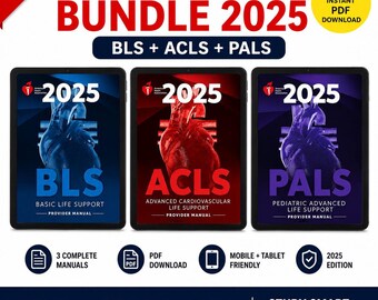BLS ACLS PALS-bundel 2025 | Direct downloaden | Studiegids