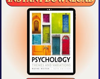 Psychology Themes and Variations Ebook - Zehnte Auflage von Wayne Weiten