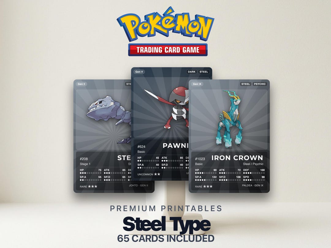 pokemon cards steel Steelix Pre-constructed Unopened Pokmon Card Sheet Deck Steel Type Heavy Wall -