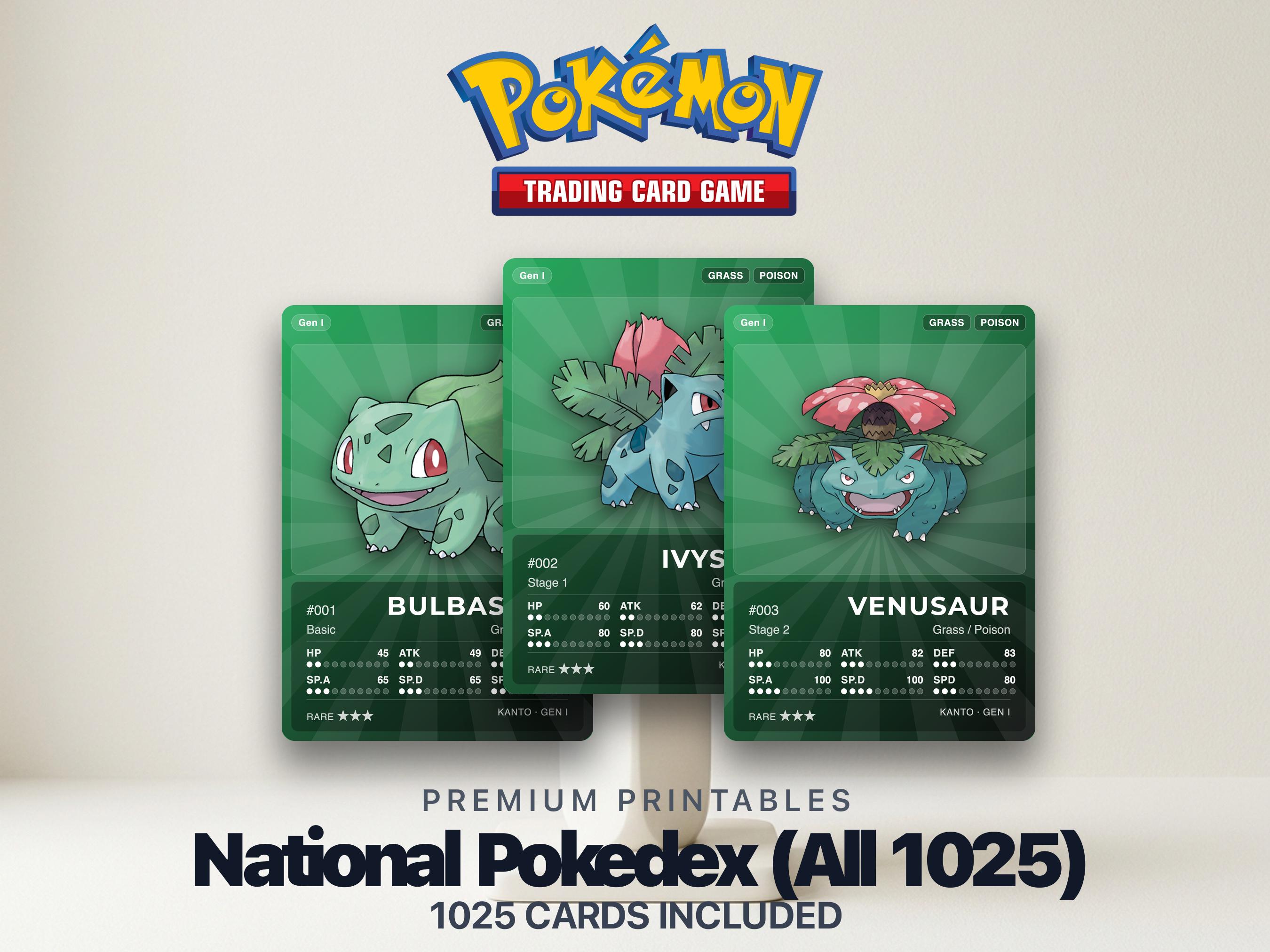 ポケモンカード　ポケモン全国図鑑順　全1025種類コンプリートセット　ファイル 全国ポケモン図鑑 - Etsy 日本