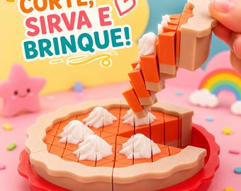 Montessori Sensory Pie Toy | Pretend Play Dessert, Fine Motor Skills Learning