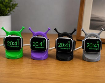 3D Printed Monster Apple Watch Charging Stand, Smartwatch Holder Dock