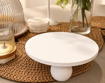 3D Printed Pedestal Tray | Modern Minimalist Coffee Table Decor